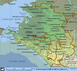 Краснодарский край карта